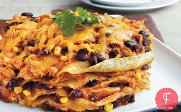 Chicken Enchilada Stack