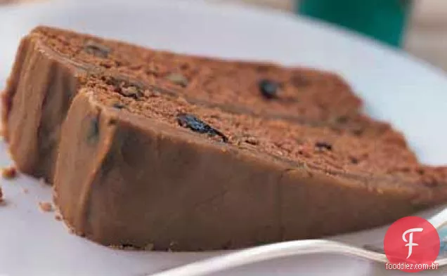 Torta de maçã-Bolo de passas com cobertura de caramelo