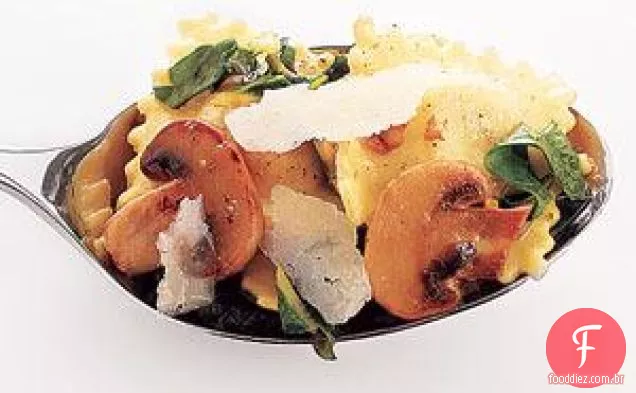 Receita De Ravioli Com Cogumelos E Acelga