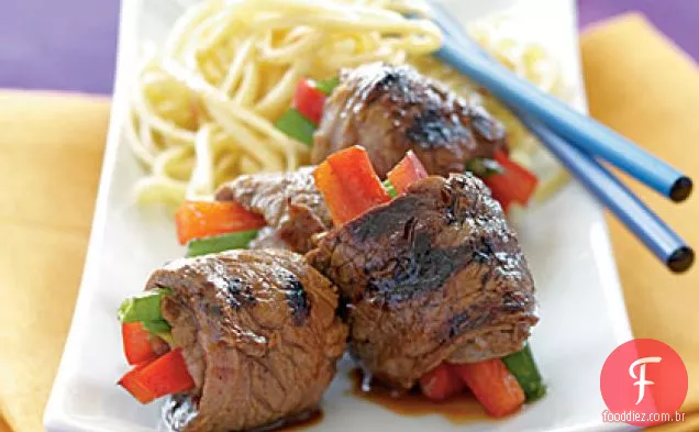 Rolos De Carne Asiática