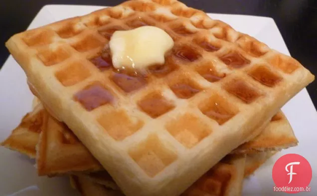 Cozimento Do Pão: Waffles Do Sourdough