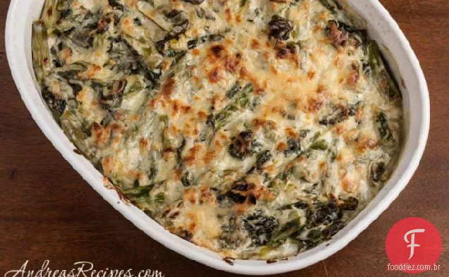 Espargos E Acelga Gratinados