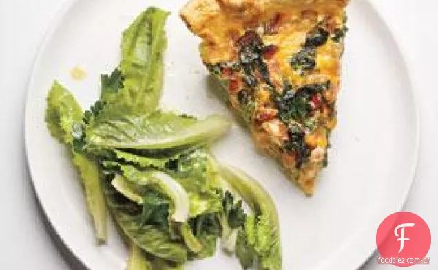 Receita De Quiche De Acelga E Cheddar