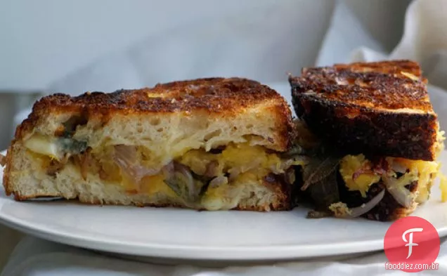 Spaghetti Squash Sanduíches De Queijo Grelhado