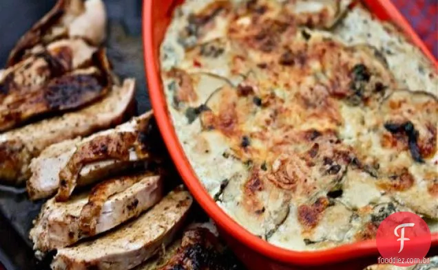 Peito De Peru Ancho-Esfregado Com Coentro-Gratinado De Batata Habanero