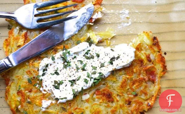 Roesti com chalotas e Pancetta