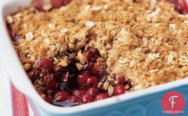 Crumble De Cranberry-Cereja