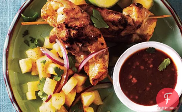 Abacaxi Frango Satay