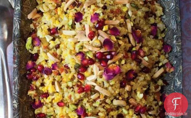 Arroz Basmati marrom com joias e Quinoa (Morassa Polo) de ' A nova cozinha persa