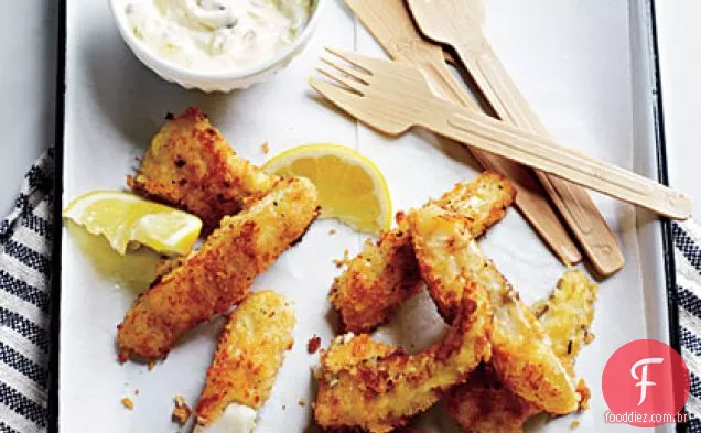 Palitos De Peixe Com Crosta Panko