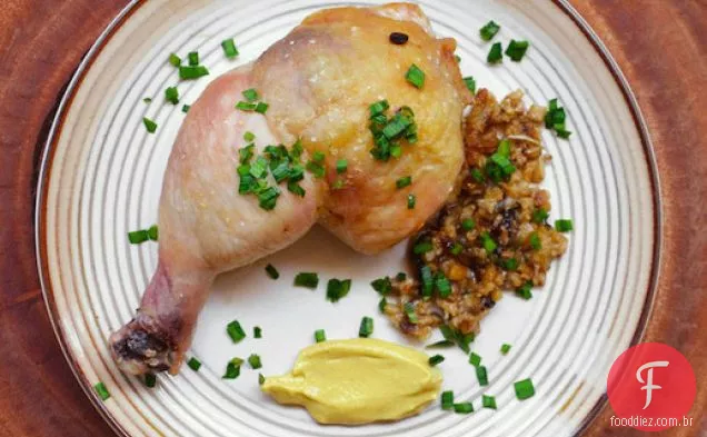 Pernas De Frango Recheadas Com Aveia