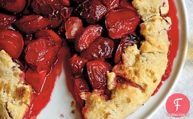 Ameixa Galette com creme Armagnac