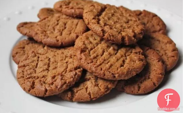 Biscoitos De Manteiga De Amendoim Sem Farinha Sem Glúten