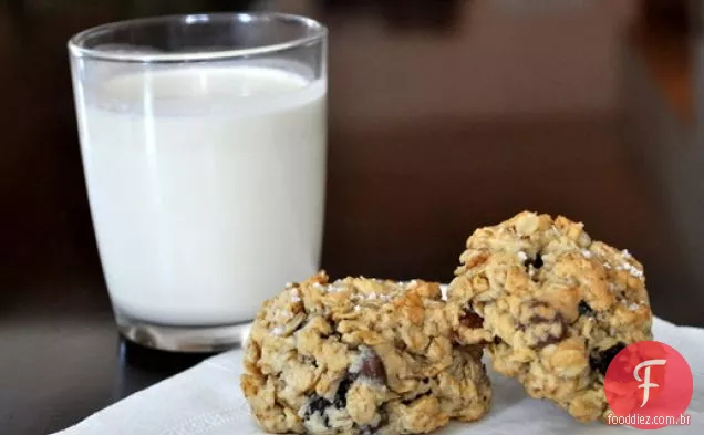 Biscoitos Salgados De Aveia Com Gotas De Chocolate