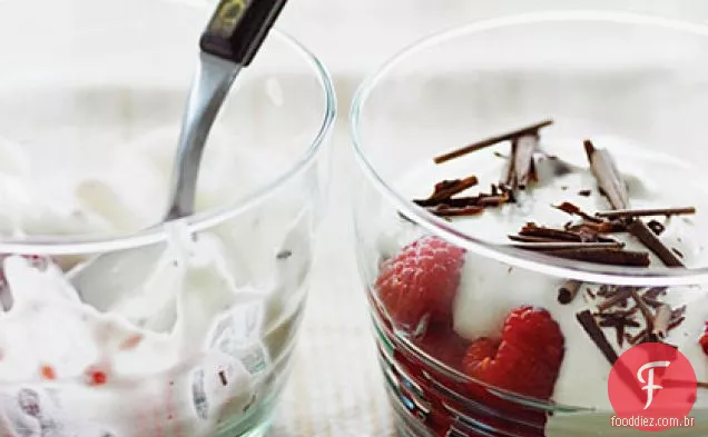 Framboesa, Ricota e chocolate Parfaits