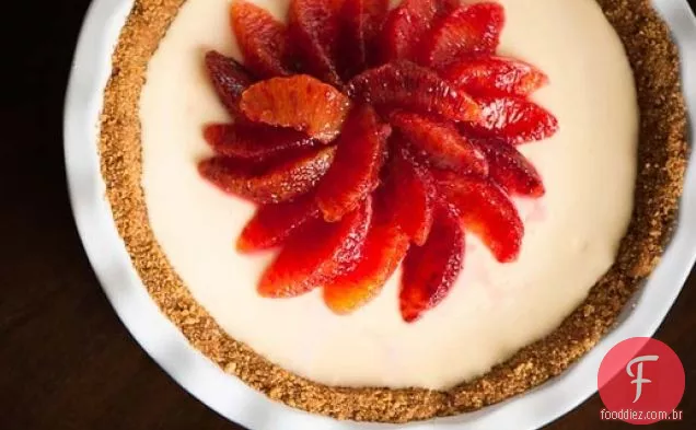 Torta De Laranja De Sangue Sem Assar