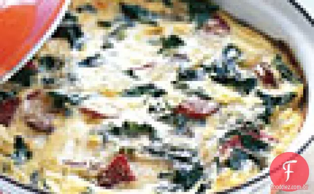 Acelga e salame Frittata