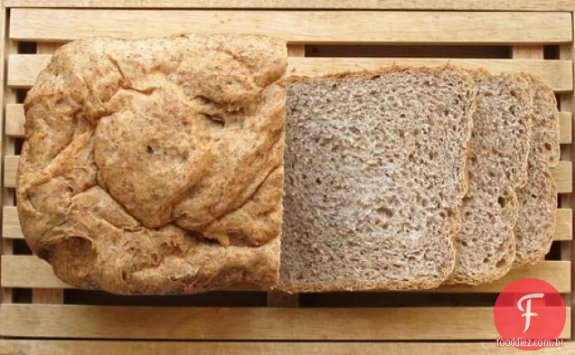 Máquina de pão pão integral e manteiga de amendoim pão
