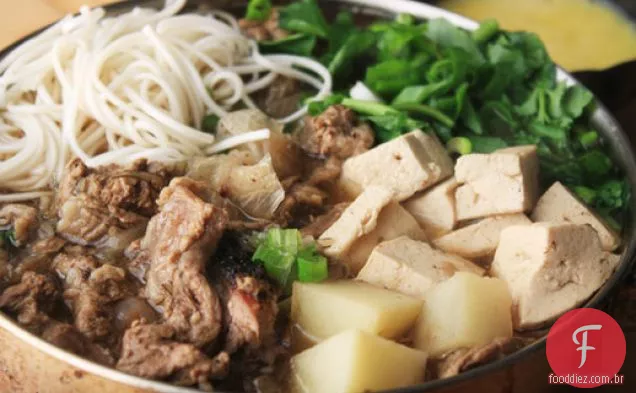 Carne Guarnição Sukiyaki