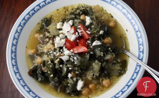 Sopa De Grão De Bico, Acelga E Cuscuz