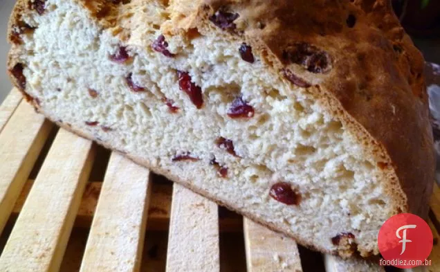 Panificação: pão de refrigerante com Cranberries secas