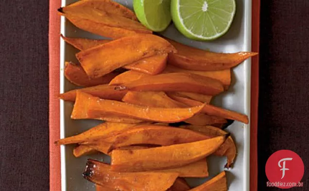 Lanças de batata-doce com Chipotle e limão