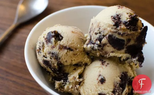 Sorvete De Pedaço De Brownie De Abóbora