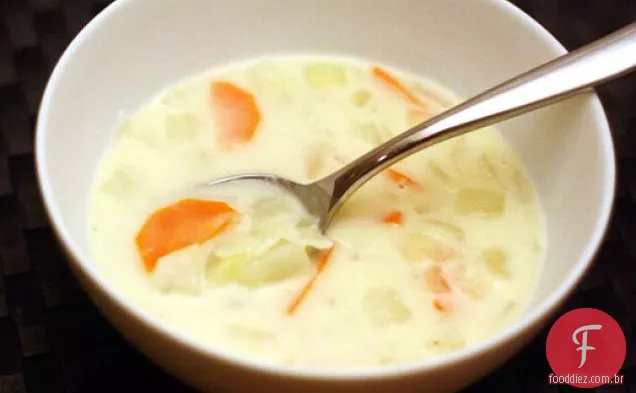 Jantar Esta Noite: Sopa De Cheddar De Batata