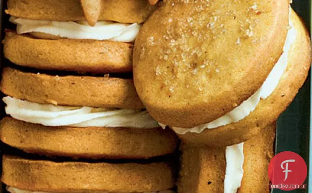 Batata Doce-Biscoitos Sanduíche De Marshmallow