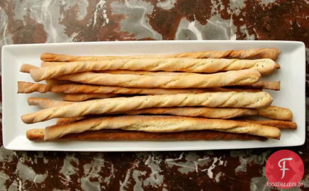 Alho crocante e palitos de Pão de ervas