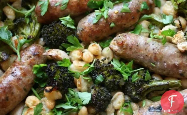 Cassoulet italiano com salsicha e feijão