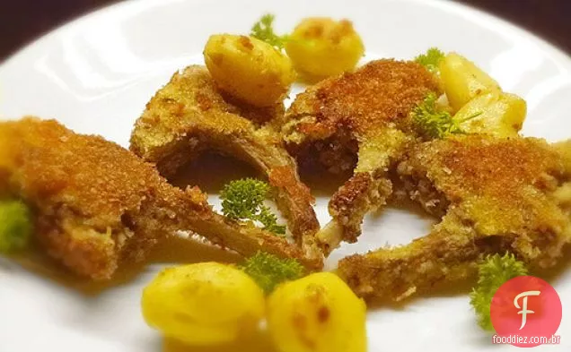 Costeletas De Cabra Cozidas Ao Estilo Indiano Crocantes