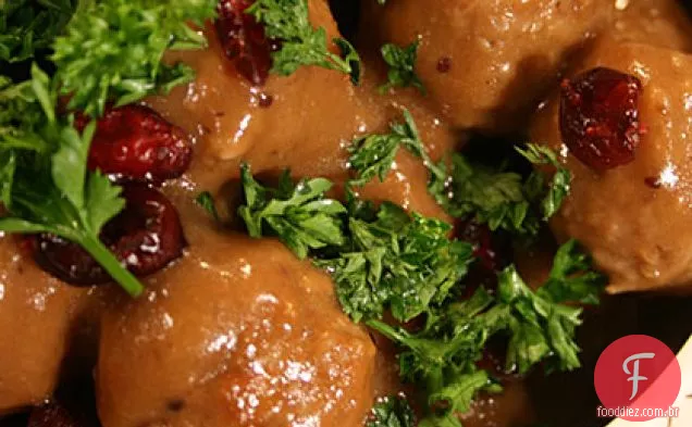 Almôndegas Tangy Cranberry
