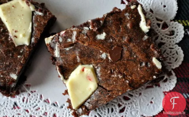 Peppermint Bark Brownies