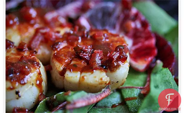 Vieiras Com Caramelo Laranja Sangue