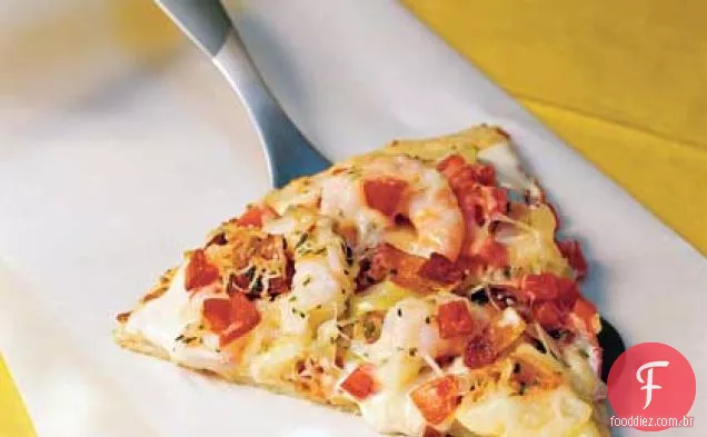 Camarão Alfredo Pizza