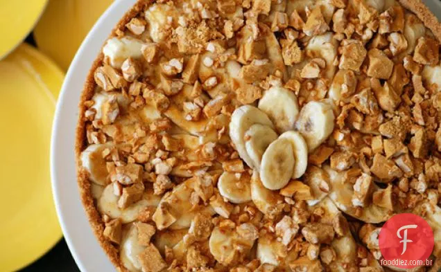 Bourbon e Torta de Creme De Banana quebradiça