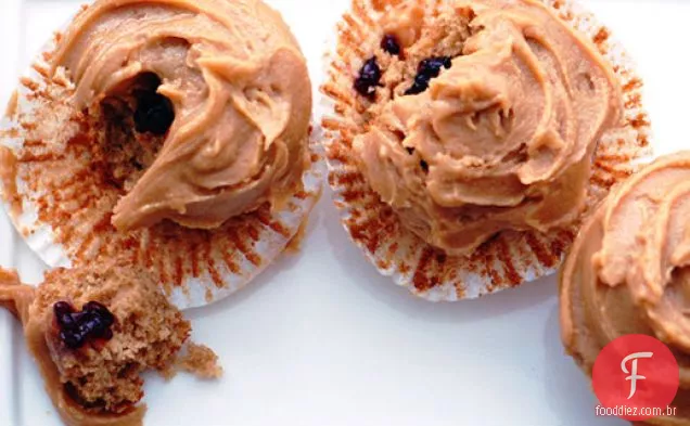 Manteiga de amendoim e geléia Cupcakes