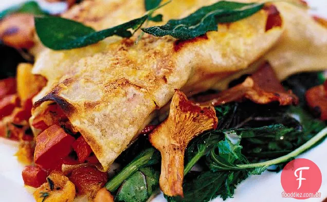 Canelones torrados de cenoura e abóbora