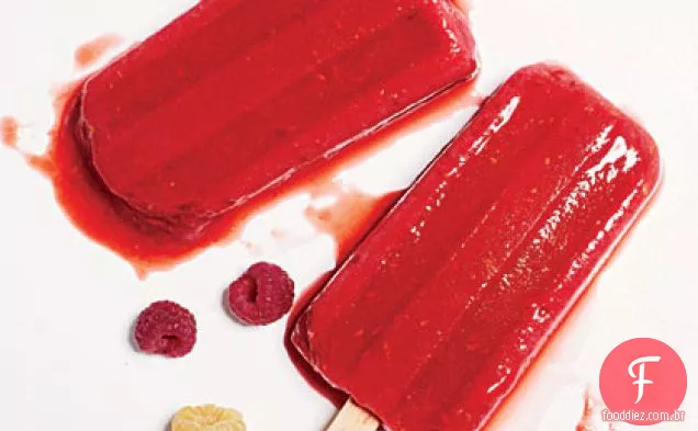 Framboesa-Menta Ice Pops