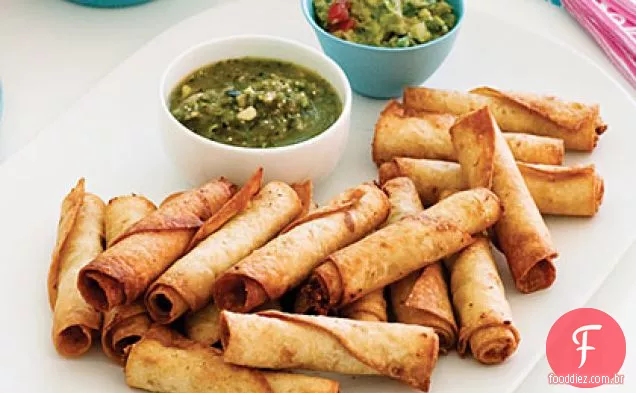 Feijão e frango Taquitos