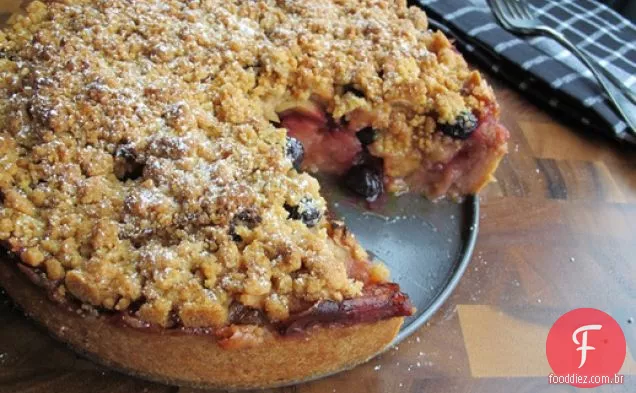 Bolo De Torta De Mirtilo De Maçã