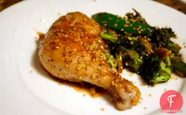 Jantar esta noite: gengibre picante de Jacques Pépin e frango com limão