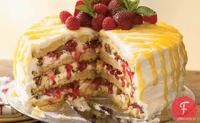 Cheesecake-Bolo De Limão Delicioso Recheado