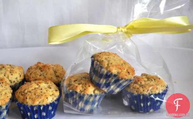 Sementes De Papoula De Limão Mini Muffins