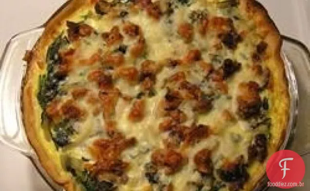 Espinafre E Quiche De Acelga Vermelha