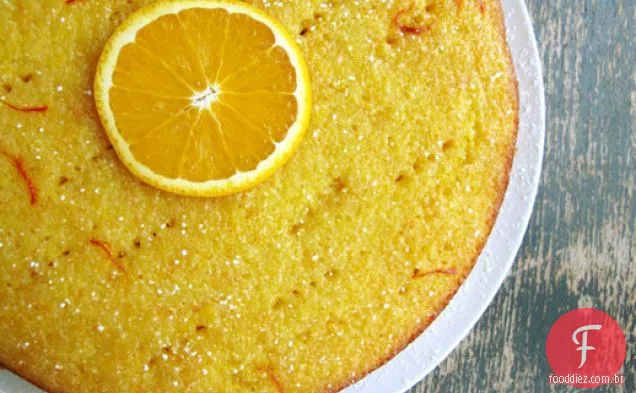 Bolo De Laranja-Açafrão Sem Farinha