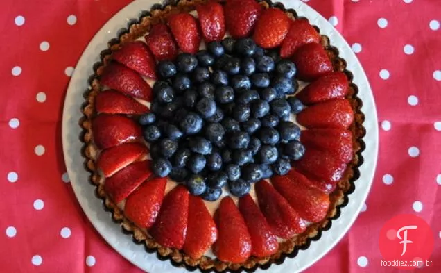 Torta De Morango E Mirtilo