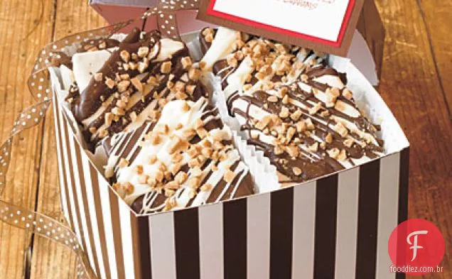 Dupla Coberta De Chocolate Toffee Grahams