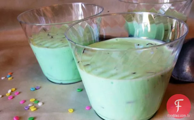 Mint Chocolate Chip Panna Cotta
